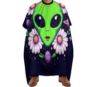 Mantella Taglio Parrucchiere Trippy Space Alien Daisy Flowers Art, Professionale Taglios di Capelli da Mantello poliestere Mantella da Barbiere per Parrucchieres Styling 140X168cm