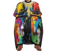 Mantella Taglio Print Boys Trash Cans Impermeabile Mantellina Per Taglio Capelli Professionale Mantella Parrucchiere Per Parrucchieri Acconciature E Tagli 140X168Cm