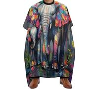 Mantella Taglio Print Elephant Impermeabile Grembiule Da Parrucchiere Salone Mantellina Per Taglio Capelli Per Casa Parrucchieri 140X168Cm