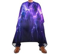 Mantella Taglio Purple Light-Ning Professionale Mantello Professionale Salone Grembiule Da Parrucchiere Per Regalo Divertente Acconciature E Tagli Parrucchieri 140X168Cm