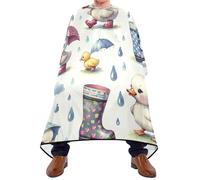 Mantella Taglio Rain Duck Watercolor Donna Uomo Grembiule Da Parrucchiere Professionale Telo Da Barbiere Per Casa Regalo Divertente Parrucchieri 140X168Cm