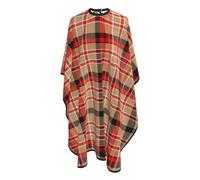 Mantella Taglio Red Beige Tartan Plaid Pattern Professionale Mantello Professionale Donna Uomo Telo Da Barbiere Per Casa Acconciature E Tagli 140X168Cm