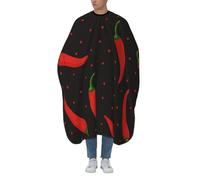 Mantella Taglio Red Chili And Polka Dots Donna Uomo Mantello Professionale Professionale Telo Da Barbiere Per Casa Regalo Divertente 140X168Cm