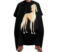 Mantella Taglio Saluki Dog Impermeabile Grembiule Da Parrucchiere Donna Uomo Telo Da Barbiere Per Regalo Divertente Acconciature E Tagli Parrucchieri 140X168Cm