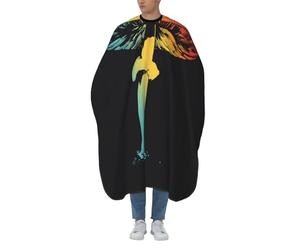 Mantella Taglio Simple Mushroom 70S Yellow Blue Red Green Impermeabile Mantellina Per Taglio Capelli Donna Uomo Mantello Professionale Per Casa Parrucchieri Acconciature E Tagli 140X168Cm