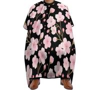Mantella Taglio Spring Pink Bloom Trees Cherry Flowers Art Antistatico Mantella Parrucchiere Donna Uomo Mantellina Per Taglio Capelli Per Casa Regalo Divertente Parrucchieri 140X168Cm