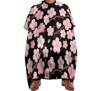 Mantella Taglio Spring Pink Bloom Trees Cherry Flowers Art Donna Uomo Telo Da Barbiere Impermeabile Grembiule Da Parrucchiere Per Regalo Divertente Casa Parrucchieri 140X168Cm