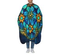 Mantella Taglio Stained Glass Florals Mandalas Professionale Mantella Parrucchiere Donna Uomo Mantello Professionale Per Regalo Divertente Acconciature E Tagli Casa 140X168Cm