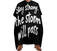 Mantella Taglio Stay Strong The Storm Wil Pass Donna Uomo Mantello Professionale Antistatico Mantella Parrucchiere Per Acconciature E Tagli Casa 140X168Cm