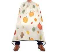 Mantella Taglio Thanksgiving Pumpkin Donna Uomo Grembiule Da Parrucchiere Impermeabile Mantella Parrucchiere Per Casa Regalo Divertente Parrucchieri 140X168Cm