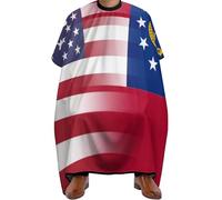 Mantella Taglio U.S.A Georgia State Flag Professionale Mantellina Per Taglio Capelli Impermeabile Telo Da Barbiere Per Casa Acconciature E Tagli Parrucchieri 140X168Cm