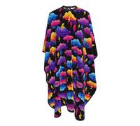 Mantella Taglio Unique Light-Ning Bolt Storm Clouds Pattern Print Donna Uomo Telo Da Barbiere Antistatico Mantella Parrucchiere Per Acconciature E Tagli Regalo Divertente 140X168Cm