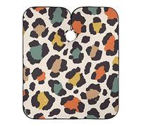 Mantella Taglio Vintage Elegant Leopard Spot Salone Grembiule Da Parrucchiere Donna Uomo Mantellina Per Taglio Capelli Per Casa Acconciature E Tagli Parrucchieri 140X168Cm
