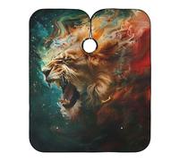 Mantella Taglio Vintage Roaring Lion Professionale Mantella Parrucchiere Salone Mantellina Per Taglio Capelli Per Regalo Divertente Casa Acconciature E Tagli 140X168Cm