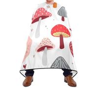 Mantella Taglio Whimsical Mushrooms Salone Telo Da Barbiere Leggera Mantella Parrucchiere Per Regalo Divertente Parrucchieri Acconciature E Tagli 140X168Cm