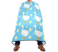 Mantella Taglio White Geese Impermeabile Mantellina Per Taglio Capelli Professionale Mantella Parrucchiere Per Acconciature E Tagli Parrucchieri Regalo Divertente 140X168Cm