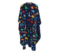 Mantella Taglio Zodiac Constellation Planet Galaxy Starry Night Stars Space Ufo Impermeabile Grembiule Da Parrucchiere Leggera Telo Da Barbiere Per Parrucchieri Acconciature E Tagli 140X168Cm