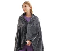Mantella termica ricaricabile - Avvolgimento termico elettrico in pile di corallo con controllo delicato della temperatura, coperta invernale portatile, strato termico rilassante e rilassante |