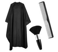 Mantelle per Parrucchiere, Mantello da Barbiere con spazzola per il Collo e Pettine per Capelli, Professionale Mantellina per Taglio Capelli,per Acconciatura, Taglio e Capelli che Muoiono(140x100cm)