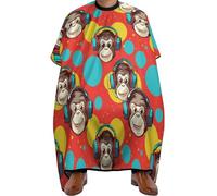 Mantelle Per Parrucchiere Music Monkey Mantello Da Barbiere Unisex Mantello Da Parrucchiere Antistatico Mantella Parrucchiere Per Capelli Che Muoiono Hair Styling Parrucchieri 140x168cm