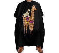 Mantelle Per Parrucchiere Pug Dog Riding On Llama Grembiule Da Parrucchiere Professionale Mantello Da Parrucchiere Antistatico Mantella Parrucchiere Per Hair Styling 140x168cm