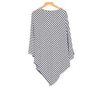 Mantellina Allattamento in Cotone Nera, Sciarpa Triangolare | Uscite Bebé, Protegge da Vento e Sole, Stile Shawl Elasticizzato, Adatta a Mamma e Bambino