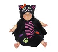 Mantellina gattina nera baby 9-18 mesi - carnaval queen