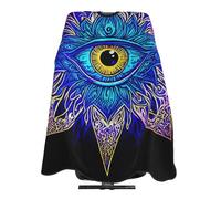 Mantellina Parrucchiere Abstract Symbol Of All Seeing Eye Boho Vintage Ethnic Style Mantello Barbiere Per Uomo Traspirante Antistatico Grembiule Da Parrucchiere, Per Uso Domestico, 140x168cm