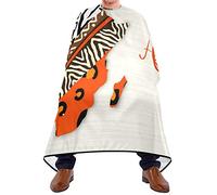 Mantellina Parrucchiere African Continent Map Taglio Di Capelli Traspirante Impermeabile Professionale Mantellina, Per Adulti, Bambini, Uso Domestico, 140x168cm