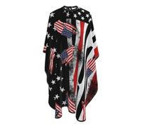 Mantellina Parrucchiere American Thin Red Line Flag Black Taglio Di Capelli Antistatico Personalizzati Professionale Mantellina, Per Bambini, Uomo, Acconciatura, 140x168cm