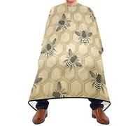 Mantellina Parrucchiere Bee Pattern Mantello Da Barbiere Per Bambini Personalizzati Regolabile Parrucchiere Panno Grembiule, Per Uomo, Taglio E Colore, Acconciatura, 140x168cm
