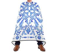 Mantellina Parrucchiere Blue Watercolor Texture Taglio Di Capelli Traspirante Personalizzati Mantello Da Parrucchiere, Per Bambini, Adulti, Uomo, 140x168cm