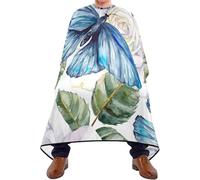 Mantellina Parrucchiere Butterfly And Flower Mantello Da Barbiere Per Bambini Antistatico Traspirante Professionale Mantellina, Per Acconciatura, Taglio E Colore, Uso Domestico, 140x168cm