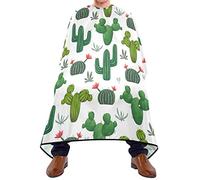 Mantellina Parrucchiere Cacti Succulents And Flower Mantello Da Barbiere Per Bambini Personalizzati Regolabile Professionale Mantellina, Per Acconciatura, Taglio E Colore, Adulti, 140x168cm