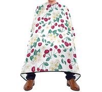 Mantellina Parrucchiere Cherry White Flower Mantella Taglio Capelli Regolabile Personalizzati Grembiule Da Parrucchiere, Per Taglio E Colore, Acconciatura, Uomo, 140x168cm