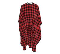 Mantellina Parrucchiere Christmas Tartan Red Black Buffalo Check Plaid Mantella Taglio Capelli Traspirante Personalizzati Professionale Mantellina, Per Uso Domestico, Bambini, Adulti, 140x168cm