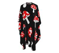Mantellina Parrucchiere Cute Cartoon Red Mushroom Mantella Taglio Capelli Impermeabile Regolabile Parrucchiere Panno Grembiule, Per Bambini, Adulti, Acconciatura, 140x168cm