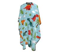 Mantellina Parrucchiere Cute Funny Cartoon Dinosaurs Blue Grembiule Regolabile Impermeabile Grembiule Da Parrucchiere, Per Bambini, Acconciatura, Uomo, 140x168cm