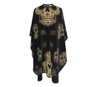 Mantellina Parrucchiere Day Of The Dead Cool Sugar Skull Taglio Di Capelli Traspirante Personalizzati Professionale Mantellina, Per Uso Domestico, Taglio E Colore, Bambini, 140x168cm