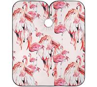 Mantellina Parrucchiere Flamingo Watercolor Pattern Mantella Taglio Capelli Traspirante Impermeabile Grembiule Da Parrucchiere, Per Bambini, Adulti, Taglio E Colore, 140x168cm