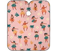 Mantellina Parrucchiere Girls Playing Ukulele Dancing Hula Summer Travel Hawaiian Print Mantello Barbiere Per Uomo Regolabile Impermeabile Mantello Da Parrucchiere, Per Uomo, Bambini, 140x168cm