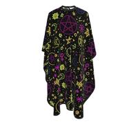 Mantellina Parrucchiere Goth Trippy Sun Moon Star Witchcraft Mantella Taglio Capelli Traspirante Impermeabile Professionale Mantellina, Per Acconciatura, Uso Domestico, Uomo, 140x168cm
