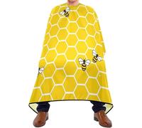 Mantellina Parrucchiere Honey Bee Mantella Taglio Capelli Personalizzati Regolabile Parrucchiere Panno Grembiule, Per Bambini, Acconciatura, Taglio E Colore, 140x168cm
