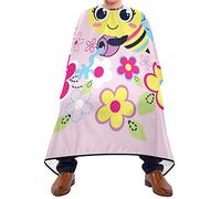 Mantellina Parrucchiere Honey Bee Taglio Di Capelli Personalizzati Regolabile Parrucchiere Panno Grembiule, Per Taglio E Colore, Bambini, Acconciatura, 140x168cm