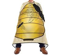 Mantellina Parrucchiere Honey Bee Taglio Di Capelli Traspirante Personalizzati Parrucchiere Panno Grembiule, Per Uso Domestico, Bambini, Adulti, 140x168cm