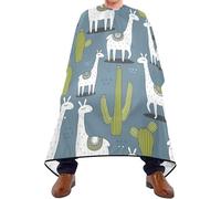 Mantellina Parrucchiere Llama Alpaca And Cacti Taglio Di Capelli Personalizzati Regolabile Mantello Da Parrucchiere, Per Uso Domestico, Adulti, Bambini, 140x168cm