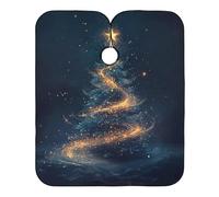 Mantellina Parrucchiere Magical Christmas Tree Taglio Di Capelli Antistatico Traspirante Professionale Mantellina, Per Uso Domestico, Bambini, Adulti, 140x168cm