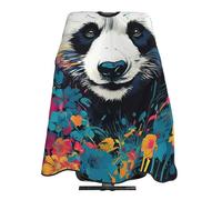 Mantellina Parrucchiere Panda Watercolor Mantello Da Barbiere Per Bambini Personalizzati Traspirante Professionale Mantellina, Per Adulti, Taglio E Colore, Acconciatura, 140x168cm
