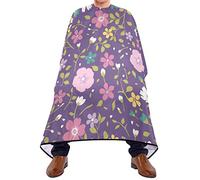 Mantellina Parrucchiere Purple Tiny Flower Taglio Di Capelli Impermeabile Personalizzati Professionale Mantellina, Per Acconciatura, Taglio E Colore, Adulti, 140x168cm
