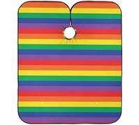 Mantellina Parrucchiere Rainbow Colorful Stripe Mantella Taglio Capelli Personalizzati Traspirante Professionale Mantellina, Per Acconciatura, Uso Domestico, Adulti, 140x168cm